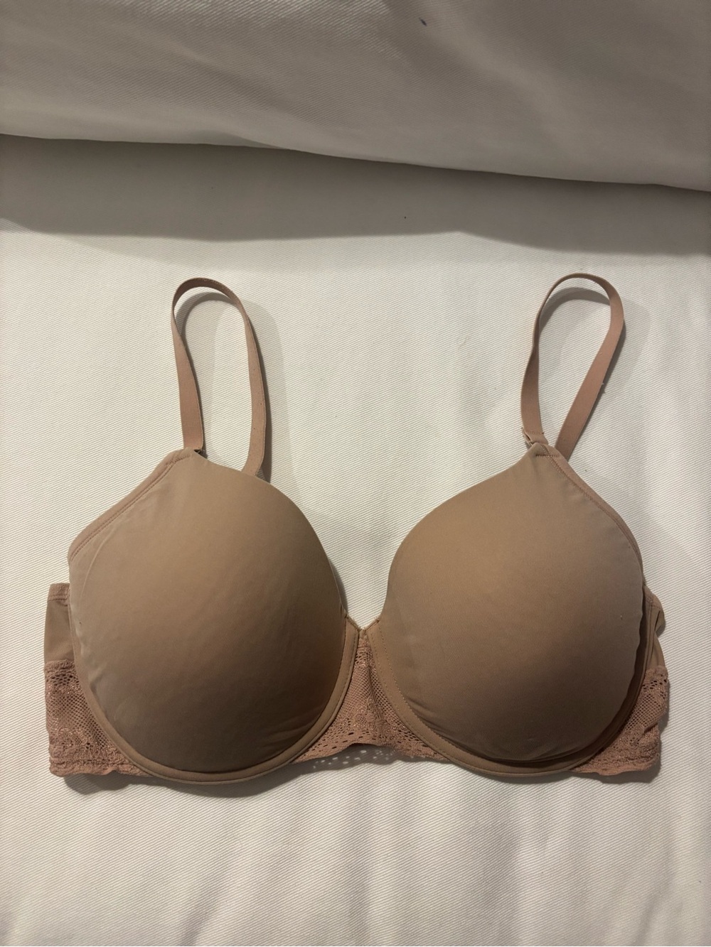 Natori Nude T-Shirt Bra with Lace Band